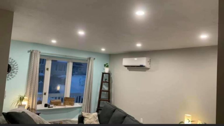 Shot of a lounge with air conditioning fitted by Twisted Electric in New Brunswick